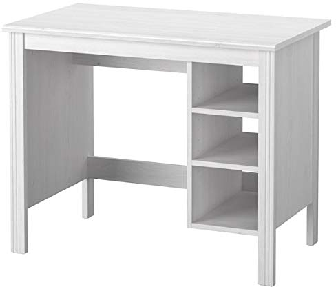 Discount Seller BRUSALI Schreibtisch, weiß, 90x52 cm, langlebig und pflegeleicht. Schreibtische für zu Hause. Schreibtische & Computertische. Tische & Schreibtische Möbel. Umweltfreundlich.