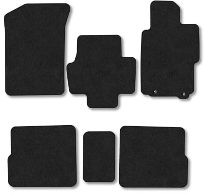 Honda FR-V (2004-2009) Carpet Car Mats | Black Edge Trim Tailored Fit Floor Mats Full Coverage Protection Accessories Easy Clean Anti Slip Made in the UK