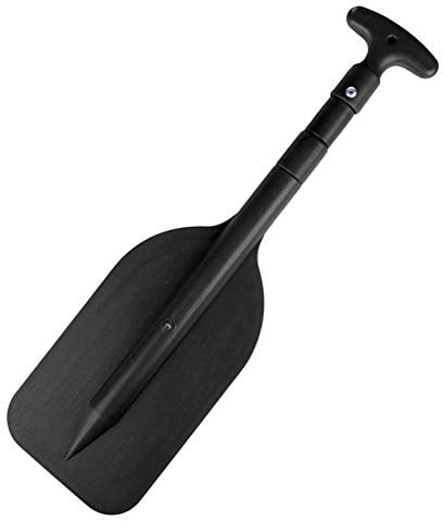 LYEAA Pala para kayak, telescopio portátil, para pesca, rafting, barco, surf, canoa, remo para deportes acuáticos, 54-106 cm (negro)