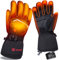 Sun Will Heated Gloves for Men Rechargeable Waterproof,Battery Electric Heated Ski Gloves Women for Snow Skiing Motorcycle Camping Hiking Hunting Fishing Work Winter Outdoor