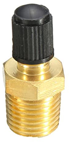 SUOYATE Valvole di riempimento del Serbatoio del compressore d'Aria in Ottone nichelato NPT da 1/4 di Pollice Schrader Utilizzo con Serbatoi del compressore d'Aria Professional
