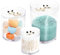 Youngever Apothekergläser aus Kunststoff, 1800 ml, 900 ml und 450 ml, 3 Stück