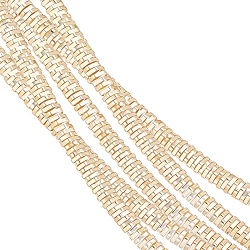 BENECREAT 18 Gague French Bullion Bright Metallic Wire Gold Spiral Copper Wire with Storage Box for Embroidery Beading and Clothes Decoration, Bright Gold(35g)