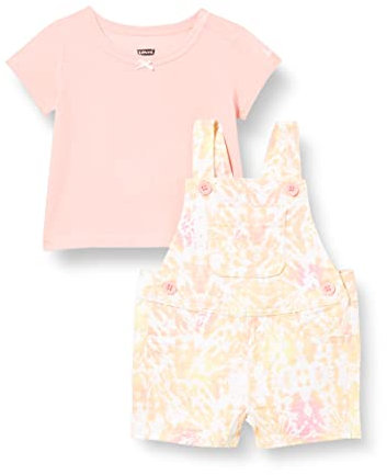 Levi's Lvg Top And Splatter Shortall Bimba, White Alyssum, 3 mesi