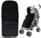 Luchild Fußsack für Kinderwagen Buggy, Fusssack Winter Baby Buggy Weich und Wasserdicht Universal Kinderwagen Babyfußsack mit Reißverschluss Passend für Alle Kinderwagen, 0-3 Jahre alt(Schwarz)