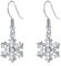 YADOCA 925 Sterling Silber Weihnachtsohrringe für Damen Mädchen Kinder Hypoallergen Weihnachten Geschenke Silber Tropfen Ohrringe Schneeflocken Ohrringe Weihnachtsbaum Ohrringe Weihnachtsschmuck