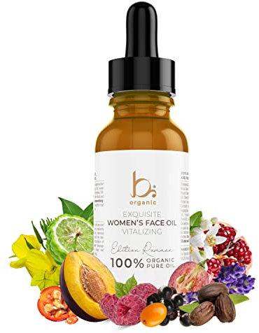 b-organic Feinst abgestimmtes Gesichtsöl Anti Aging Elixier mit 39 hochwertigen und 100% reinen Inhaltsstoffen - Women's Face Oil