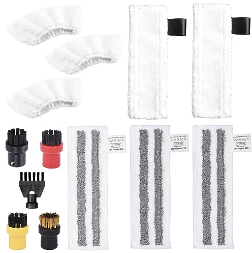 Accessori per Vaporetto per Karcher SC1 SC2 SC4 SC5, Panno Microfibra Pavimenti Set, Ricambi per Kärcher Straccio Pavimenti, Panni per Scopa a Vapore