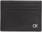 Calvin Klein Porte-Carte Homme Metal Ck Cardholder Cuir, Noir (Ck Black), Taille Unique
