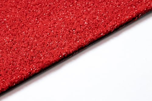 rugsx Erba sintetica FIRE rosso dimensioni finite 150x400 cm