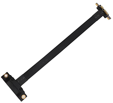 Gokelomg PCIE X1 Riser Kabel Dual 90 Grad Recht Winkliges PCIe 3.0 X1 Bis X1 VerläNgerung Kabel 8 Gbit/S PCI Express 1X Riser Karte 20 Cm