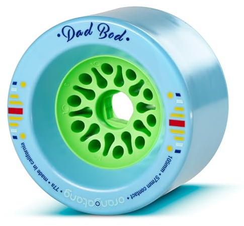 Orangatang Dad BOD 105mm Longboard Rollen für Cruising DIY Elektro Skateboards Eboards (4er Set)