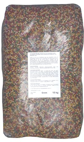 Koi Herdecke - 15 kg Fischfutter Mix für Koi's | Schwimmende Pellets von 6 mm | geeignet für Zierfische - Goldfische - Orfe - Shubunkin | 15 Kilo Pack