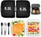 GINOYA 7pcs Air Fryer Accessories for Ninja AF500UK AF500UKCP, Large 10.4L Dual Drawer Air Fryer, Air Fryer Liners & Rack, Spatula, Kitchen Tongs, Oil Brush