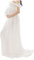 Robe De Maternité Dame En Mousseline De Soie À Épaules Dénudées Photographie Robe Maxi Enceintes Robe Traînante Blanc S Femmes Robe De Photographie Robe De Maternité En Mousseline De Soie Lady Enceint