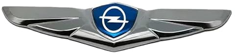 YYBCDSA Auto Emblem,für Opel Corsa-C Corsa-D Corsa-E Corsa-F 3D Metall Chrom Buchstabenmarke Badge Aufkleber,Kühlergrill Emblem Car Styling Autozubehör,A