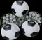 3er Set OYOY Fussball Geschenkbox aus Metall gefüllt mit Fussball Schokolade I Süßigkeiten Box mit ca. 36 Schoko Fussbälle I Fußball Süßigkeiten I Mitbringsel Erwachsene und Kinder