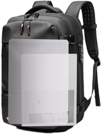 Wpsagek Zaino da viaggio sottovuoto, Zaino sottovuoto - Airpack espandibile da 60 litri con scomparto per computer -, imballaggio sottovuoto in tessuto Oxford impermeabile per viaggi
