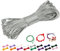 CAMAL 2mm Filo per Braccialetti, Fili Nylon per Braccialetti 20m Filo Nylon Cordoncino per Collane Fai Da Te, Cordino per Braccialetti, Gioiello, Perline, Artigianato (Grigio argento)