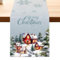 Aitsit Weihnachten Tischläufer Weihnachtsdeko Winter Wasserabweisend Tischläufer Modern Weihnachtstischläufer Für Drinnen Und Draußen Party Küche Esstisch Dekoration 40×180cm (Weihnachtshütte-B)