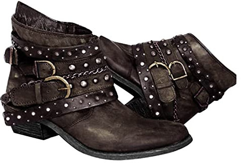 Natale offerte Stivali Texani Stivaletto Donna Nero Stivali Biker Donna Stivali Texani Donna Polpaccio Largo Stivaletti Donna Estivi Stivaletti Donna Bassi Bianchi Texani