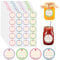 Xinfin 600 Pcs Jam Labels for Jars, Jam Jar Labels Self-Adhesive Easy Peel Off, Homemade Label for Crafts Canning Label, Price Tags, Kitchen Food Bottle, 4 Patterns (38mm)