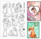 GLOBLELAND Haustiere Transparente Silikonstempel Katze Hund Klare Stamps Tiere Blumen Silikonstempel Für Kartengestaltung DIY Prägung Journaling