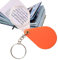 Taschenlupe – Tragbare Orangefarbene Lupe, Handlupe | Kleine Handklappbare Schlüsselanhänger-Lupe, Multifunktionale Heimlupe Zum Lesen, Inspektion, (Orange)