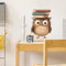 COVPAW Wandtattoo Eule Bücher Wandaufkleber Kinderzimmer Lesezimmer Flur Küche Wandsticker Wanddeko Babyzimmer Wohnzimmer Kindergarten Jungezimmer Mädchenzimmer (Eule Buch Süss)
