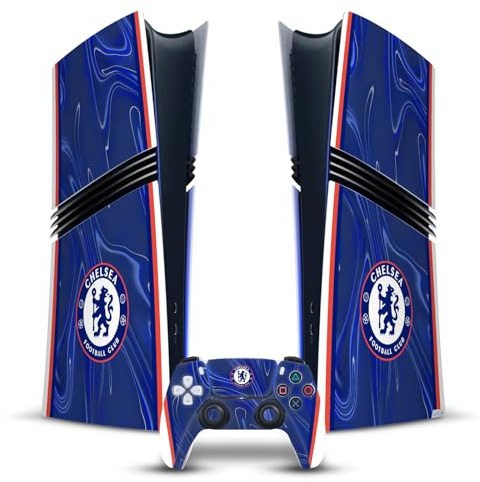 Head Case Designs sous Licence Officielle Chelsea FC Accueil Kit 2024/25 Vinyle Autocollant De Jeu Peau Compatible avec Sony PlayStation 5 PS5 Pro Digital Edition Console & DualSense Controller