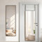 Warmiehomy Over Door Mirror Full Length, Black Wall Mounted Mirror, 28x78cm Door Hung Mirror, Full Body Mirror with Metal Framed Long Mirror for Living Room or Dressing Bedroom