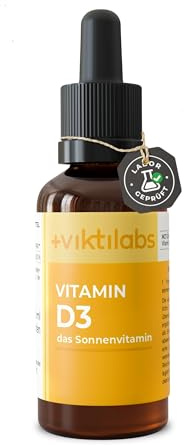 Vitamin D3 - Tropfen in MCT-Öl - hochdosiert - 25 µg (1.000 IE) pro Tropfen