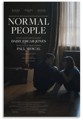 HUEAEHAHE Poster Normal People 5,130.8 cm (7), dekoratives Leinwandposter, ästhetischer Poster, Wandkunst, Dekor-Poster, 30 x 45 cm, ungerahmter Stil