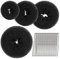 Lot de 4 nœuds à chignon - 20 épingles à cheveux en forme de U - Accessoires pour chignon - Aide à la coiffure - Pour les enfants et les filles et les femmes