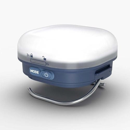 Silva Glow Outdoor Lampe mit Batterie - 250 Lumen & 4 Helligkeitsstufen - LED Campinglampe - Weisses & Warmes Camping Licht - 101h Brenndauer - Wasserfest - Camping Lights & Lanterns - Zelt Lampe
