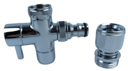 kowaku Valvola Deviatrice per Rubinetto, Raccordo per Tubo Flessibile per Lavandino in Ottone per Doccia da Giardino