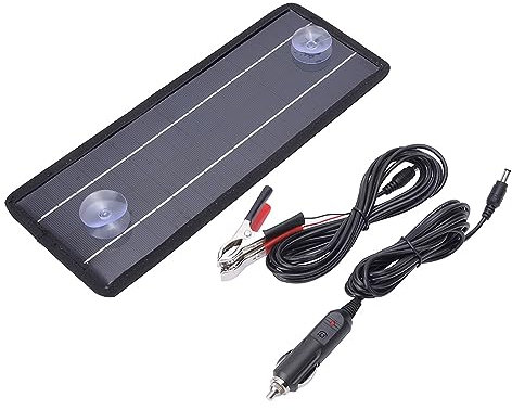 Pongnas Chargeur de Batterie Solaire, Panneaux Solaires du Chargeur avec Un Taux de Conversion élevé 4,5 W pour la Voiture