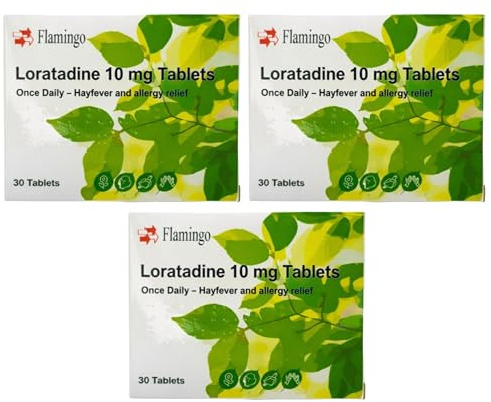 90 x (3x30) Hayfever & Allergy Relief Loratadine Tablets 10mg | 3 Month Supply | Non-Drowsy Antihistamine Tablets | Wilosc Bundle [GSL]