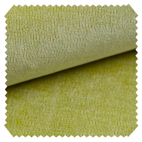 novely® ISSUM - Samtweicher Chenille-Möbelstoff - Sehr Robuster Polsterstoff - Pflegeleichte Meterware 1lfm | Farbe: 10 Pistazie