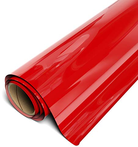 Siser EasyWeed Stretch Matte HTV 11.8x5ft Roll - Iron on Heat Transfer Vinyl (Red)