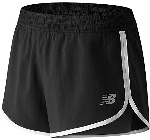 New Balance Women's Accelerate 2 in 1 Train Short, Black, XL