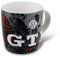 BRISA VW Collection - Volkswagen Ceramic Coffee-Tea-Cappuccino Mug Cup in GTI Golf Design (370 ml/12.5 fl oz/GTI Front/Black)