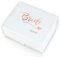 Pink Positive Bride Gift Box Personalised with Wedding Date | White Magnetic Gift Box