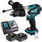 Makita DHP458 18V Compact Combi Drill with 2 x 6.0Ah Batteries & Charger