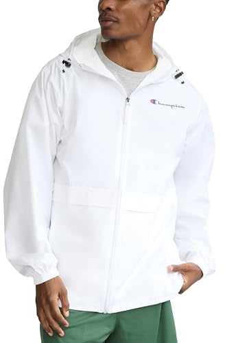 Champion Herren durchgehendem Reißverschluss Jacke, Weiß, L