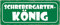 Blechschild 27x10cm gewölbt Schrebergarten König Garten Sprüche Deko Geschenk Schild