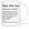 Shirtinator Beruf Definition Apotheker Geschenk Tasse mit Spruch, Arbeit Kollegen Gag Job witzig Teetasse