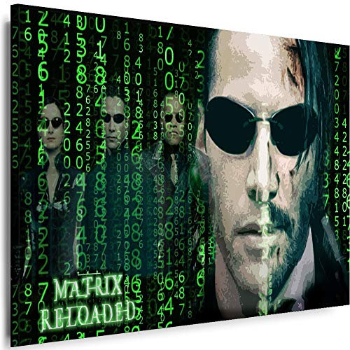 Myartstyle - Bilder Matrix 80 x 60 cm Leinwandbilder XXL - 1 Teilige Wandbilder Film Popular Movies Kunstdrucke w-P-2020-26