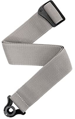 D'Addario Tracolla Auto Lock Polypro, Argento