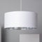 LEDKIA LIGHTING - Hängeleuchte Reflect | E27 Fassung für vielseitige Beleuchtung | Modernes Design für Wohnzimmer, Küche, Schlafzimmer | Einstellbare Länge, Weiß, Textil